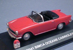 simca oceane cabrio - red NO041 Модель 1:43